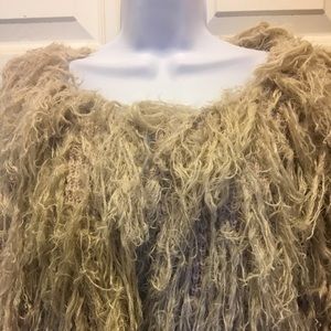 Free people shaggy sweater coat